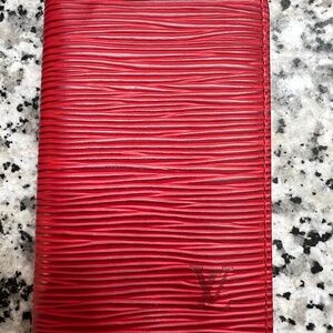 Louis Vuitton Epi Red Card Case- New